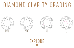Understanding the GIA Diamond Clarity Grading system. Learn more about how the Clarity of the stone affects the overall price of the Diamond.