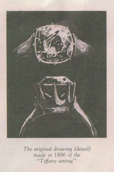 the sketch of the original Tiffany setting