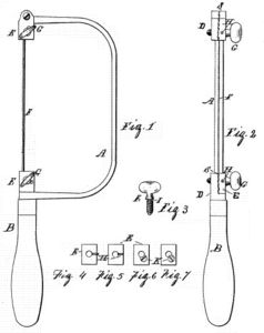 Walter Jones Saw Frame for Jewelers. Circa 1883.