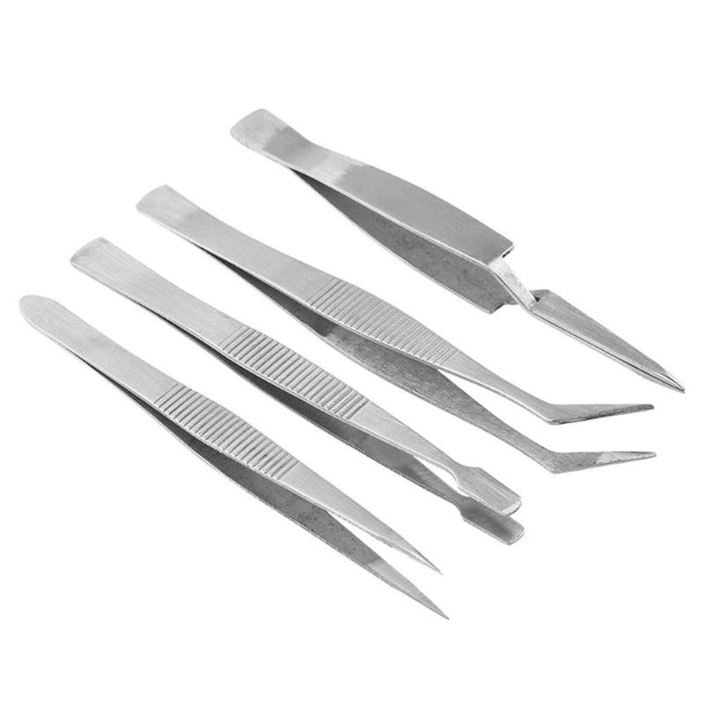 Stainless Steel Utility Tweezers, Set of 5 - RioGrande